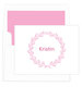 Pink Wreath Foldover Note Cards Image 1 of 6